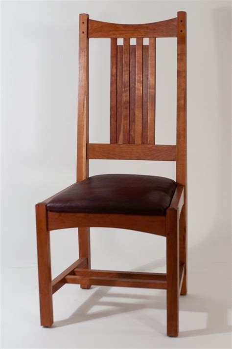 Quartersawn oak, housed tenons, pyramid plugs and leather upholstery. Hand Crafted Arts And Crafts Dining Chair by Stonehouse ...