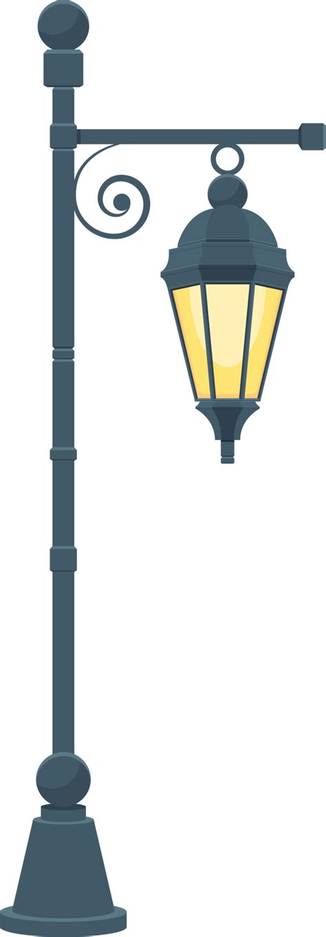 Vintage Street Lamp Clipart Design Illustration 9400407 Png