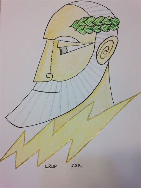 40 Drawings In 40 Days 4 Zeus Zeus Greek Mythology Drawing