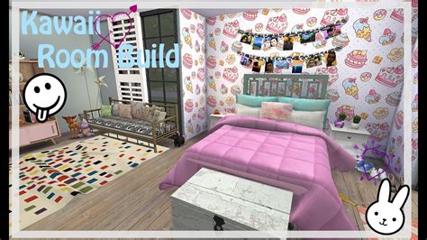 The Sims 4 Kawaii Inspired Room Build Youtube