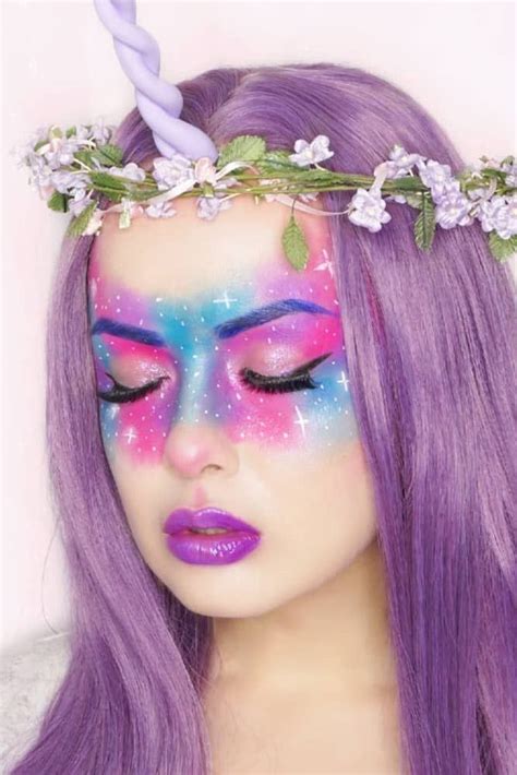 48 Fairy Unicorn Makeup Ideas For Parties Dark Fairy Makeup Rainbow