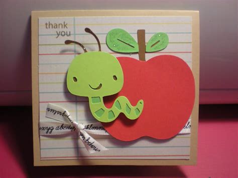 This cute card from artsy momma is a great way to sneak in a little chocolate as a gift too, and is really easy even for preschoolers to make. Thank you card | Teacher appreciation cards, Teacher thank ...