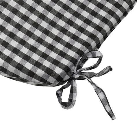 Fits many traditional and contemporary dining chairs and kitchen chairs such as: Gingham Check Tie On Seat Pad 16" x 16" Kitchen Outdoor ...