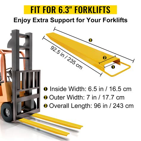 Vevor Pallet Fork Extension X Inch Forklift Extensions Inch