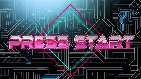 Press Start Game Screen Stock Footage Video Of Glowing 157324954