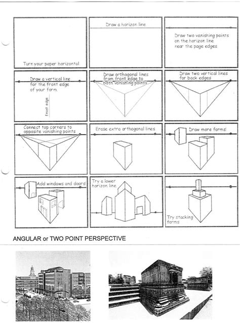 2 point perspective drawing step by step majorie downs