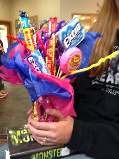 A candy & gum bouquet to celebrate braces removal! | Nifty & Crafty | Pinterest | Gift, Crafty ...