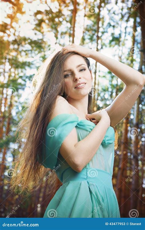 Summer Portrait Of A Beautiful Young Woman Stock Image Image Of Natural Happy 43477953