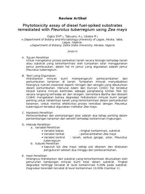 Pada prinsipnya contoh format surat. Contoh Review Artikel Ilmiah