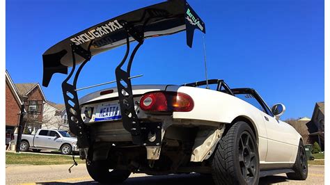Miata With Chassis Mount Wing