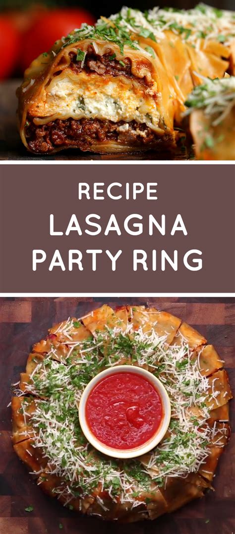 There are plenty of cookbooks and online resources that'll show you how to do just that. Food: Lasagna Party Rings - Casuable | Everyday blog ...