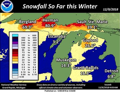 Part Of Upper Peninsula Already Approaching 100 Inches Of Snow And Its