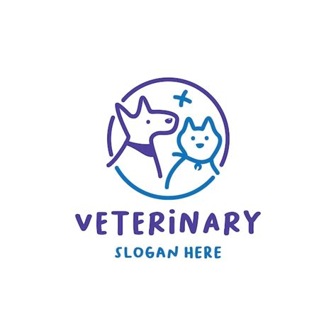 Premium Vector Veterinary Cat And Dog Logo Template