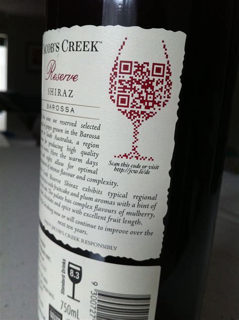 Great Frame For The Barcode Wine Packaging Wine Label Packaging Labels