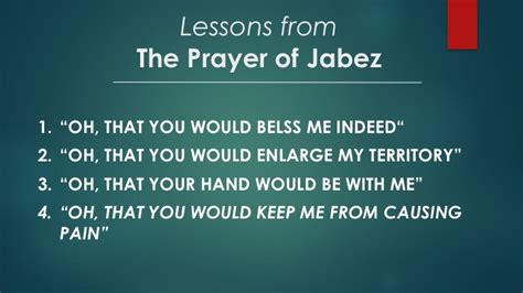 Lessons From The Prayer Of Jabez Ceic