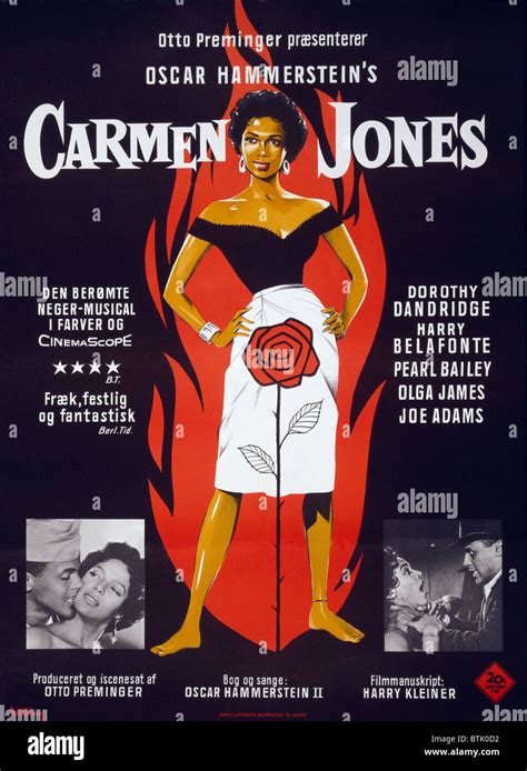 Motion Picture Poster For Carmen Jones Shows Dorothy Dandridge As
