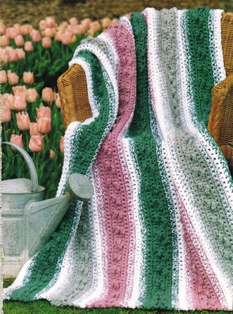 10 Textured Chunky Yarn And Large Hooks Dimensional Afghan Throw Crochet