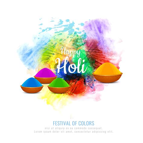 Abstract Happy Holi Colorful Greeting Background 277384 Vector Art At
