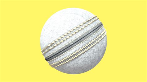Cricket Ball Sports White Download Free 3d Model By Rohit Pawar