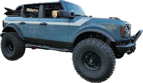 2021 Up Ford Bronco Retro Special Decor Style Side Graphics Kit Below