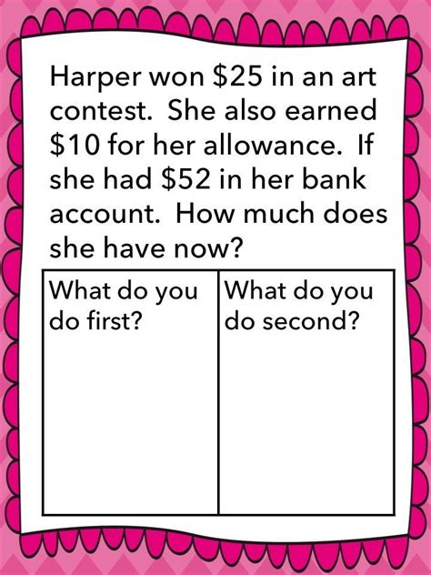 Multi Step Word Problems Adding And Subtracting To 100 Common Core