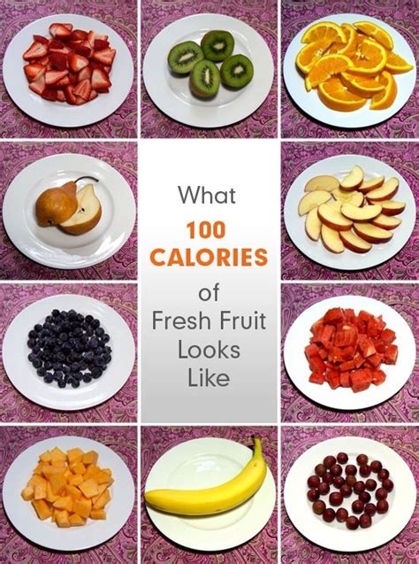 Fitneass What 100 Calorie Foods Really Looks Like