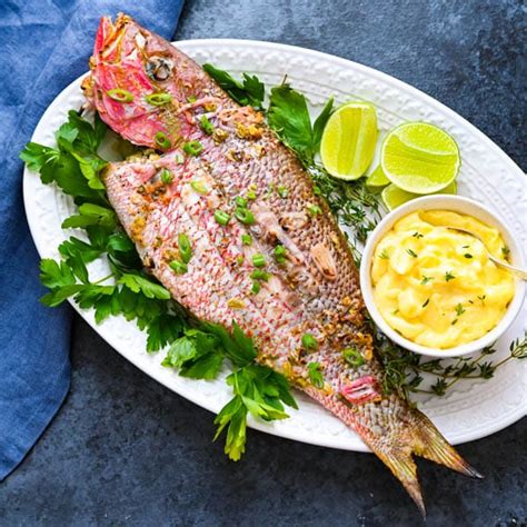 Caribbean Grilled Yellowtail Snapper Recipe With Easy Aioli Garlic And Zest