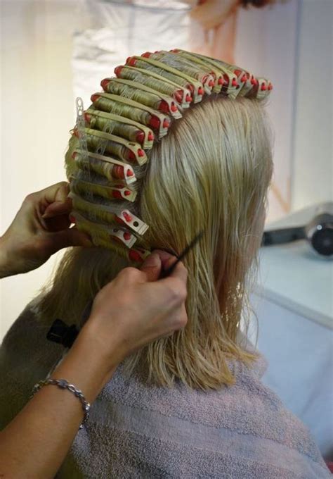 Pin By Kapsel Voorbeelden On Rollers Long Hair Perm Hair Rollers Permed Hairstyles