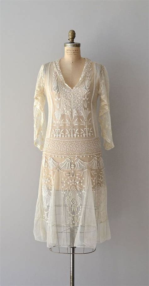 1920s Tea Gown Vintage Outfits Vintage Dresses 1920s Dress