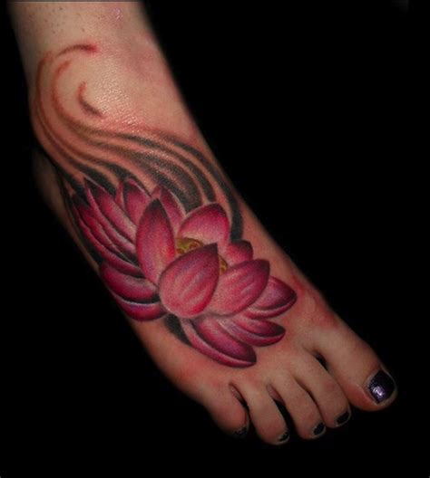 Lotus Foot Tattoo By Michelle Helmer Tattoonow