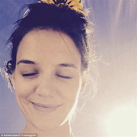 Katie Holmes Shares Radiant Makeup Free Selfie On Instagram Daily