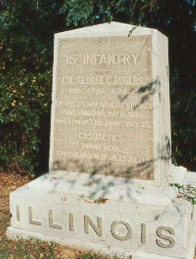 Monument 15th Illinois Infantry Union Vicksburg TracesOfWar Nl