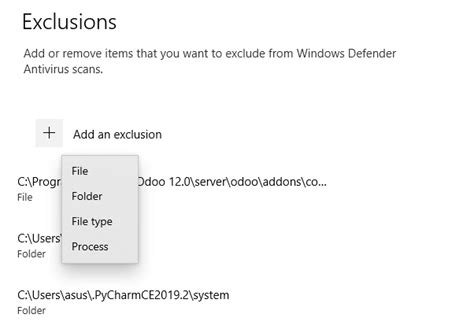 How To Exclude Files And Folders From Windows Defender Tl Dev Tech