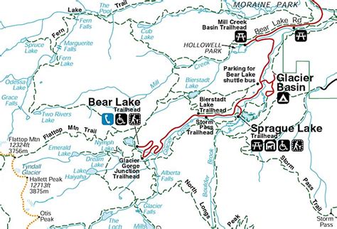 Rocky Mountain National Park Park Area Bear Lake Road