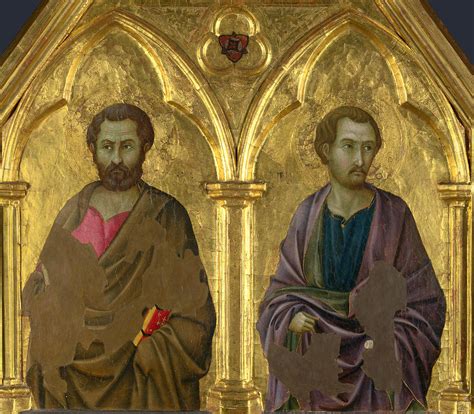 Saint Simon And Saint Thaddeus Painting By Ugolino Di Nerio Fine Art