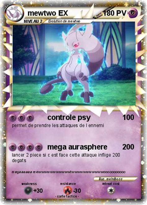 May 31, 2021 · défaussez 1 carte énergie attachée à mewtwo pour pouvoir utiliser cette attaque. Pokémon mewtwo EX 372 372 - controle psy - Ma carte Pokémon