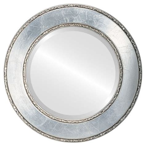 15 Collection Of Antique Silver Round Wall Mirrors