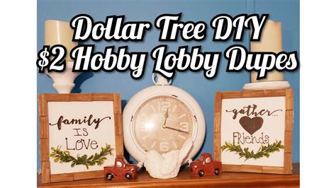 Dollar Tree Diy Hobby Lobby Dupes Youtube