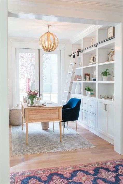 Workers in a home office are more likely to overwork than those in a traditional workspace. Fun and Feminine Home Offices: Get the Look! | Caroline on ...