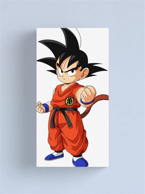 Goku Kid Canvas Print By Sharkeuh95 Redbubble