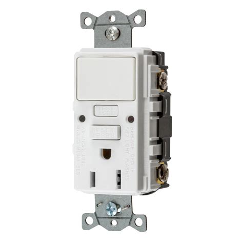Hubbell White 15 Amp Decorator Outlet Gfci Residentialcommercial At