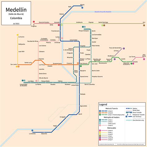Medellin Subway Map