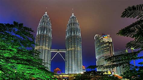 Twin Tower Malaysia Hd Desktop Wallpaper Widescreen High Definition