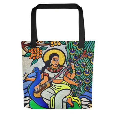Devi Saraswati Carry All Tote Bag Laura James Art Shop