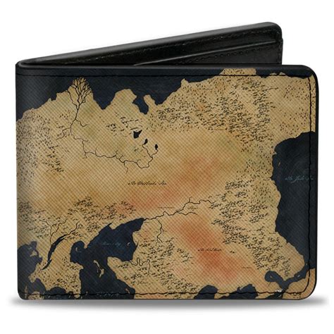 Game Of Thrones World Map Westeros And Essos Bi Fold Wallet Fruugo Uk