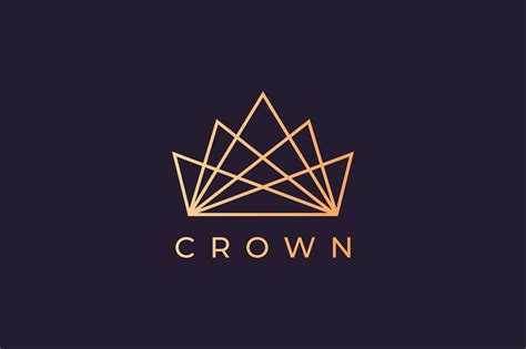 Modern Crown Logo In A Luxury Style Graphic By Murnifine · Creative Fabrica