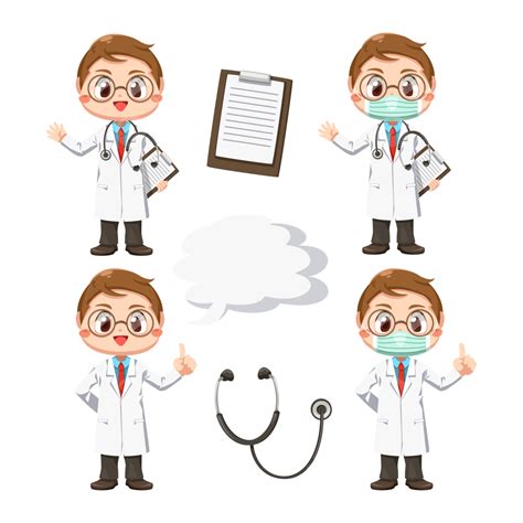 Animated Doctors With Stethoscope