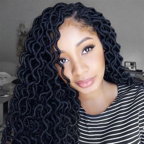 Crochet Curly Locs Faux Locs Hairstyles Crochet Braids