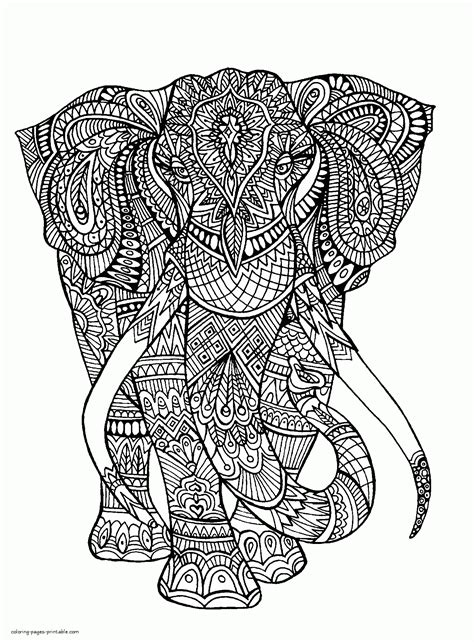 Coloring Pages Hard Animals