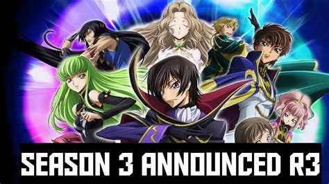 Code Geass New Anime Announced 2021 Code Geass Season 3 Code Geass Z Of The Recapture Youtube